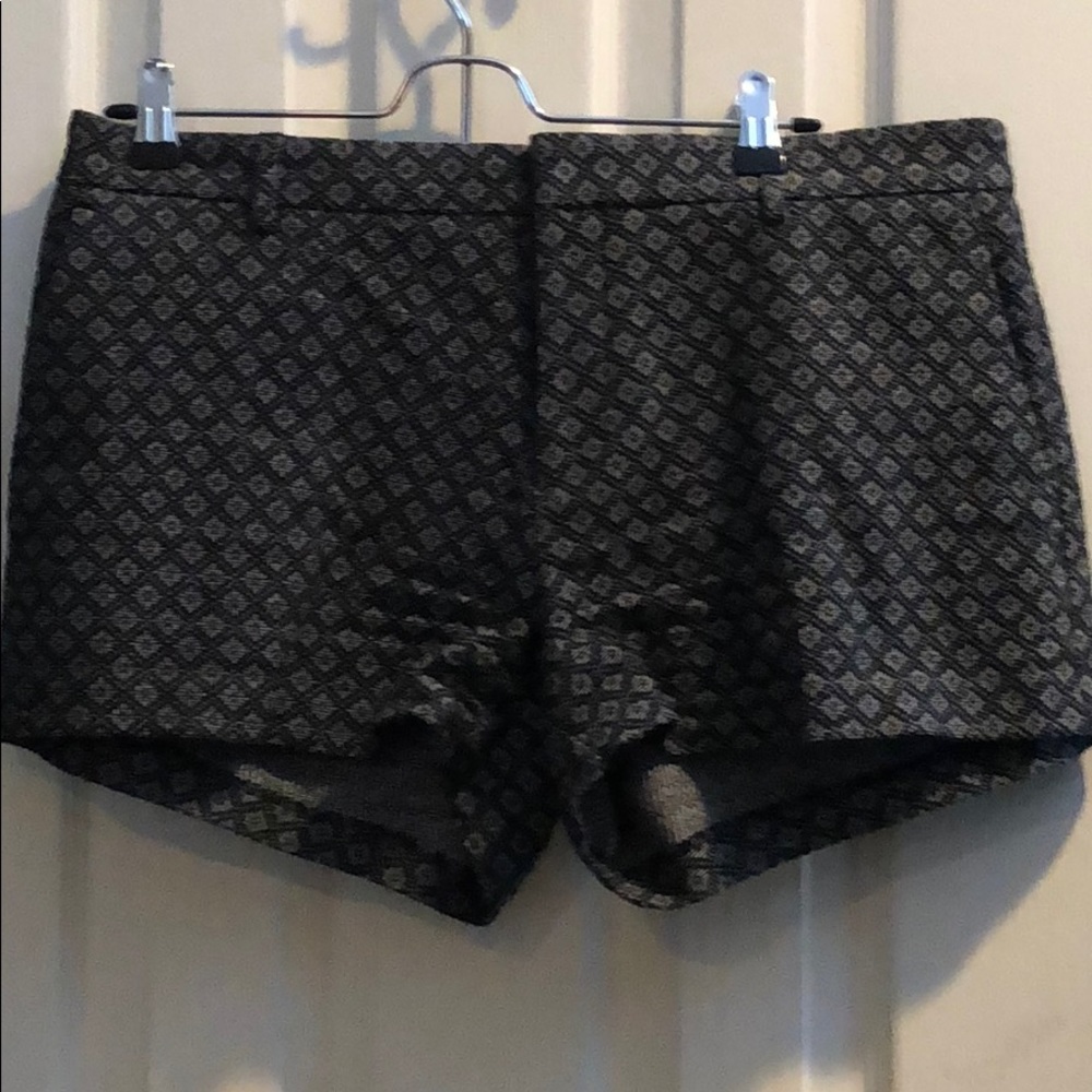 Banana republic black and silver dress shorts
